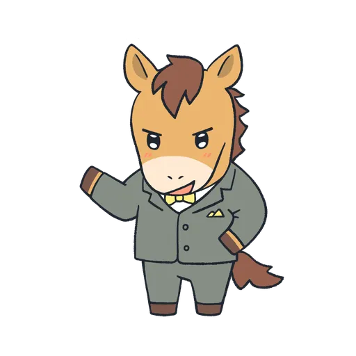 疾走のウマ